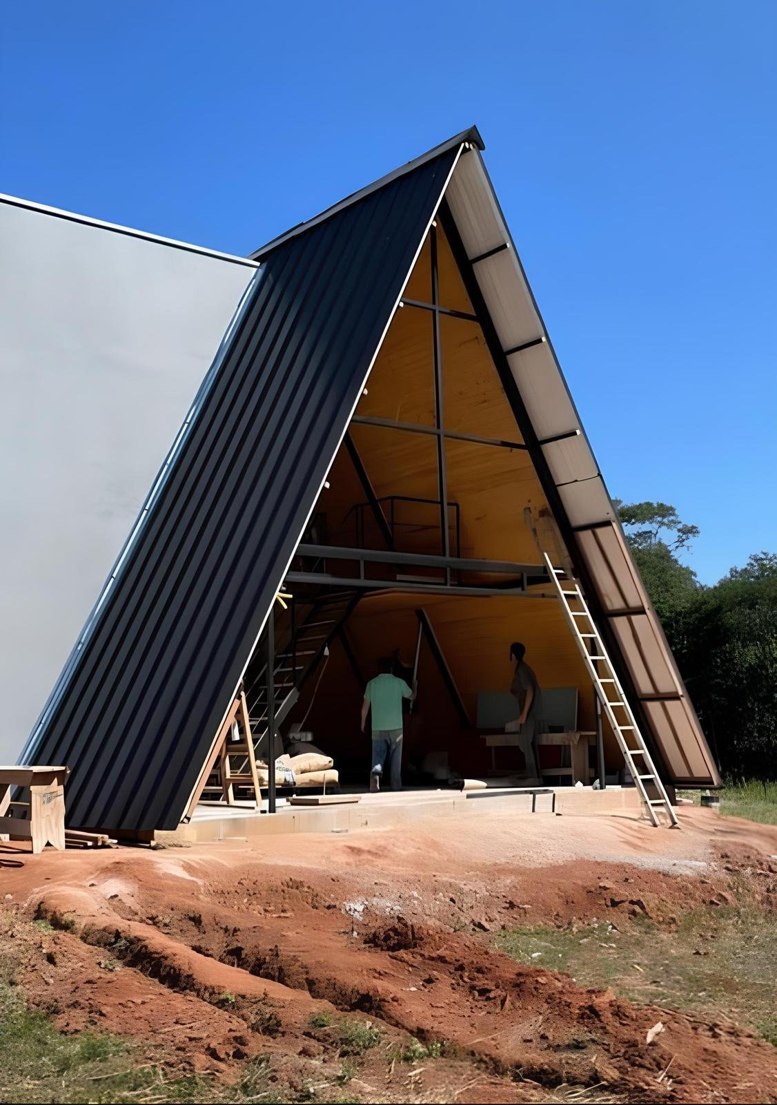 A tipi çelik villa montaj aşaması